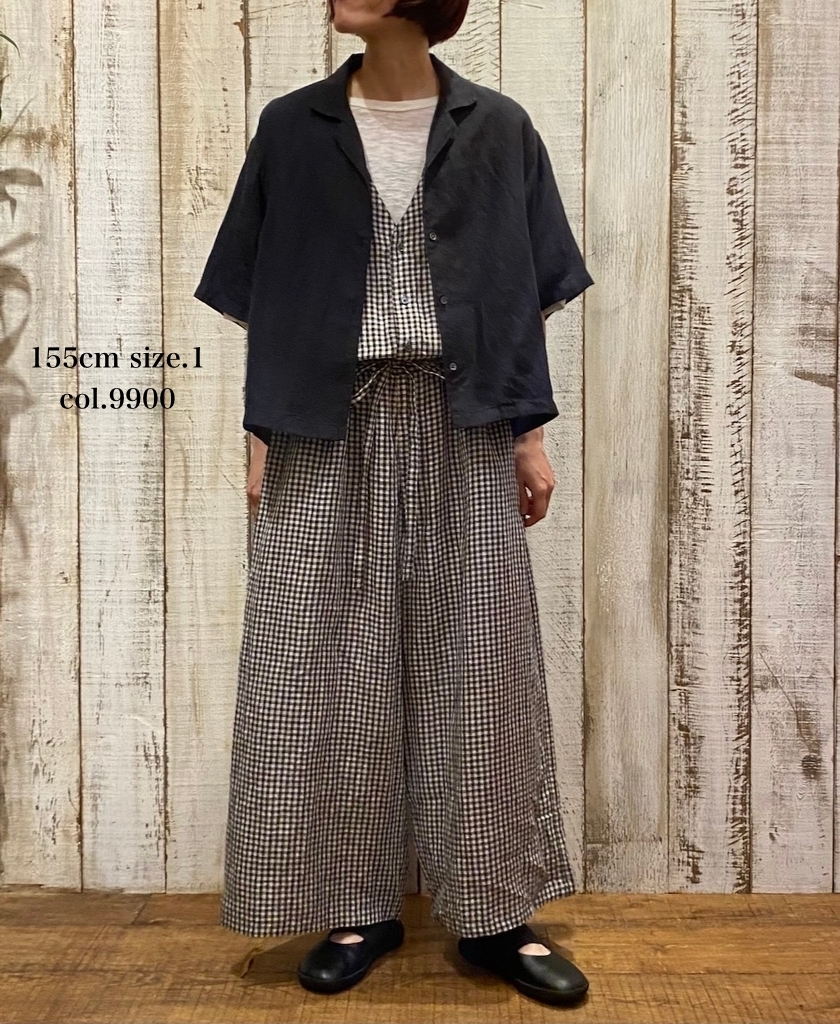 INSL26301(シャツ) 60s LINEN PLAIN OPEN COLLAR SHIRTS