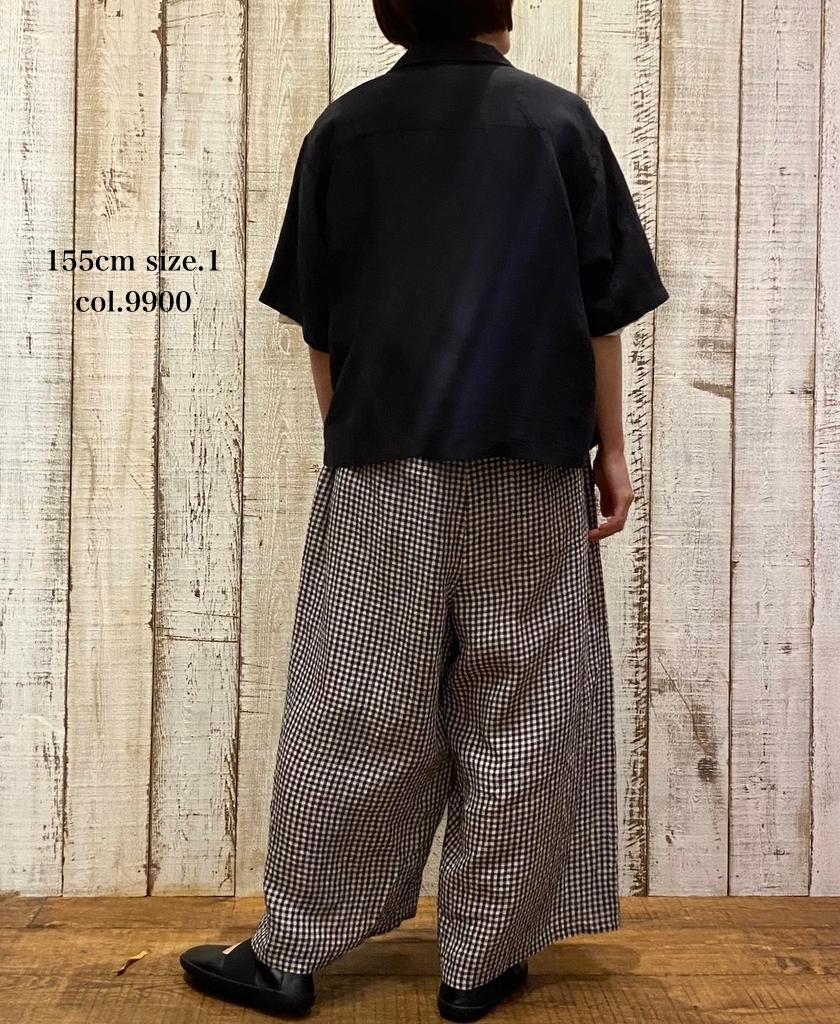 INSL26301(シャツ) 60s LINEN PLAIN OPEN COLLAR SHIRTS