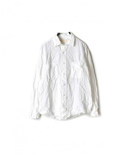 NVL1861W (シャツ) 40s ORGANIC POPLIN REGULAR COLLAR L/SL OVERSIZED SHIRT