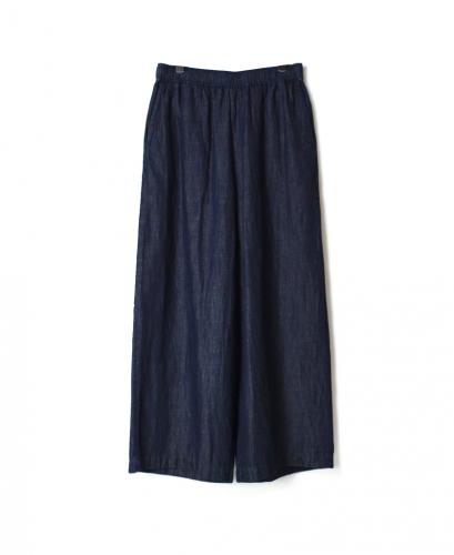 GNMDS2102CL (パンツ) 5.1oz WASHED COTTON / LINEN DENIM EASY WIDE PANTS