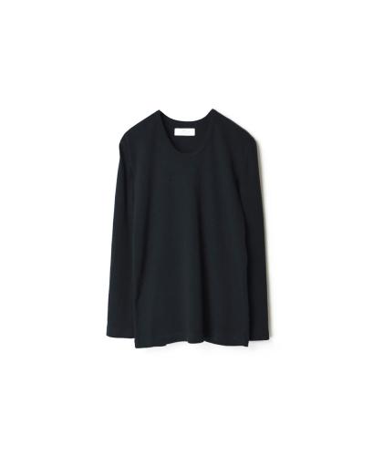 GNSL22772 (Tシャツ) 40/1 RIB U-NECK L/SL T-SHIRT