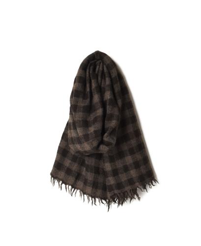 ●NSL20501 (ストール) BOILED WOOL GINGHAM CHECK STOLE