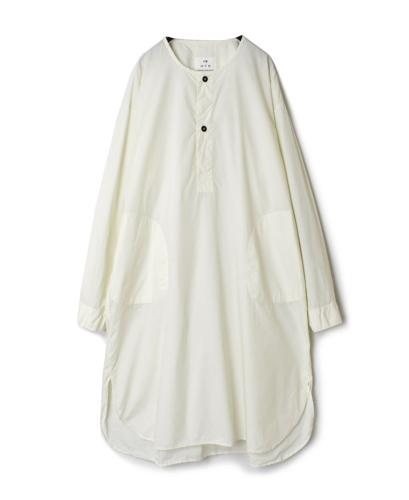 INHT2301CP (ロングシャツ) 60s COTTON POPLIN HENLEY NECK LONG SHIRT