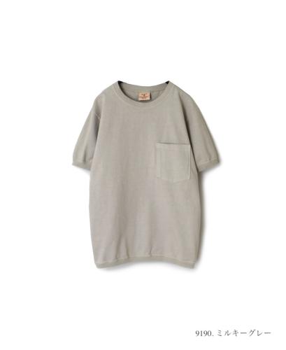 NGT9801P (Tシャツ) CREW NECK S/SL POCKET-T CUFF AND HEM RIB