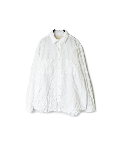 NVL1861DSW (シャツ) 40'S POPLIN DOBIE STRIPE REGULAR COLLAR L/SL OVERSIZED SHIRT