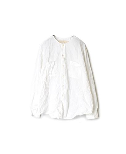 NVL2311W (シャツ) 40'S ORGANIC POPLIN CREW-NECK L/SL OVERSIZED SHIRT