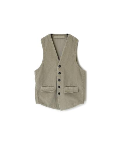 NVL2151C9D (ベスト) 9WALE CORDUROY/60'S ORGANIC CAMBRIC VEST