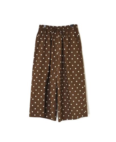 NSL22536 (パンツ) 40'S POPLIN DOT PRINT WIDE EASY PANTS