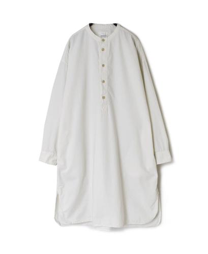 INAM2351PD (ロングシャツ) 40'S POPLIN OVER DYED BANDED COLLAR PULLOVER