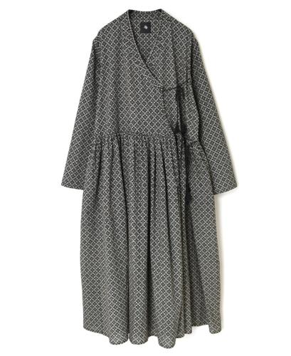 INMDS23735 (ワンピース) 60'S COTTON REPETITIONAL FLOWER BLOCK PRINT CACHE COEUR DRESS