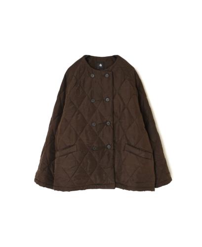 NMDS23542 (ジャケット) PADDED SILK PLAIN NO COLLAR DOUBLE JACKET