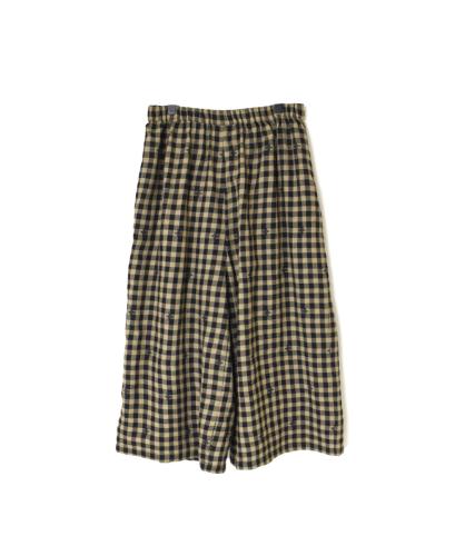 NMDS23606 (パンツ) WOOL GINGHAM CHECK WITH JACQUARD EASY PANTS