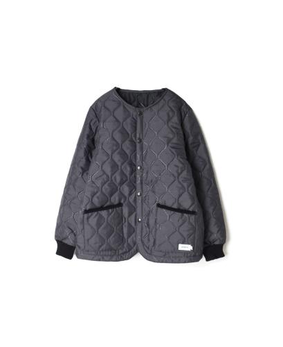 ●NAM2151PP (ジャケット) POLY×POLY HEAT QUILT NO COLLAR JACKET WITH RIBBED CUFF