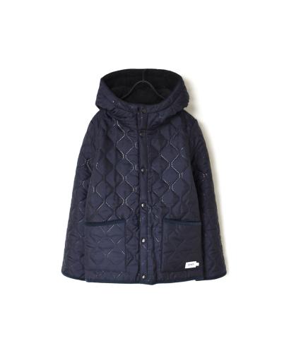 NAM1752 (ジャケット) POLYxFLEECE HEAT QUILT REVERSIBLE HIGH COLLAR HOODED JACKET