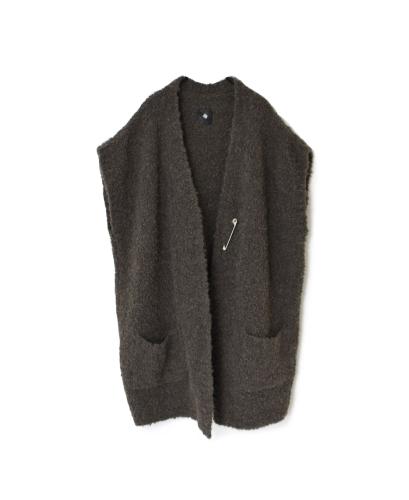CNMDS2251A (ベスト) BOUCLE V-NECK VEST WITH PIN
