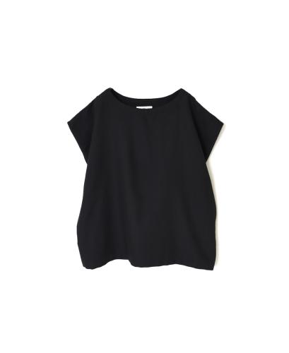 INSL23732 (ブラウス) COTTON WOOL TWILL WEAVE PLAIN FRENCH/SL BACK SIDE PLEATS PULLOVER
