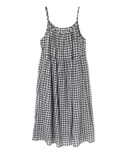 NSL24025 (ワンピース) COTTON FANCY GINGHAM CHECK 2WAY CAMISOLE DRESS