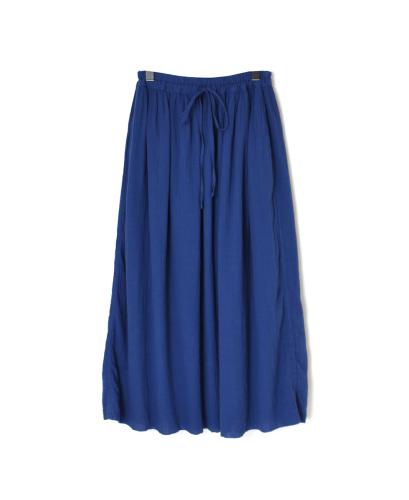 INAM2402GDD (スカート) SINGLE GAUZE (DOUBLE FABRIC) OVERDYE EASY GATHERD SKIRT