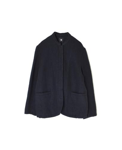 NMDS24551(ジャケット) WOOL COTTON SMALL HERRINGBONE STAND COLLAR FLY FRONT JACKET