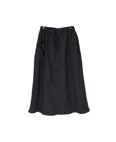 LNHT2531L(スカート) LINEN PLAIN OVERDYE EASY SKIRT