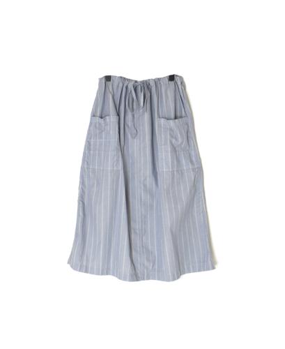 INHT2514STD(スカート) COTTON STRIPE OVERDYE EASY SKIRT