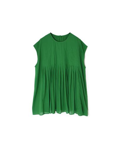 NMDS25222(シャツ) 80s ORGANIC VOILE PLAIN CREW-NECK F/SLEEVE SHIRT WITH INVERTED PLEAT