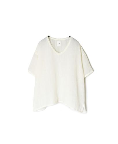 NMDS25243(プルオーバー) 80s POWER LOOM LINEN PLAIN V-NECK LACE S/SL PULLOVER