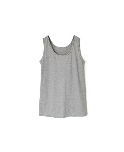 GNMDS24012(ノースリーブ) 40/1SZ SINGLE JERSEY STRIPE U-NECK 2WAY TANK TOP