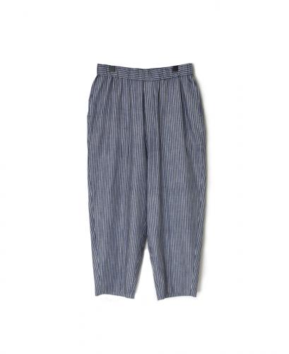 GNSL25010(パンツ) INDIGO TWILL STRIPE EASY TAPERED PANTS