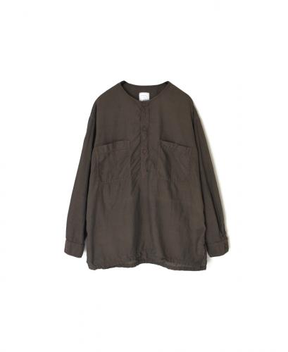 IMDSH2511CSD(シャツ) HANDWOVEN COTTON STRIPE(OVERDYE)  MDS PULLOVER SHIRT