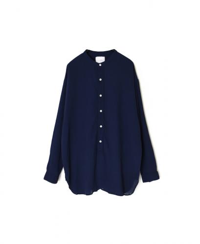 INAM2501GSD(シャツ) SINGLE GAUZE STRIPE OVERDYE UTILITY SHIRT