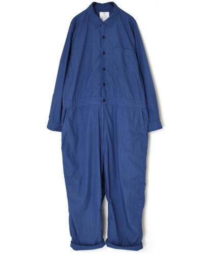 INHT2511STD(シャツ) COTTON STRIPE OVERDYE ONE-UP COLLAR OVERALLS