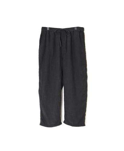IMDSH2101LPD (パンツ) 60s AUTOLOOM LINEN PLAIN (OVERDYE) EASY CROPPED PANTS