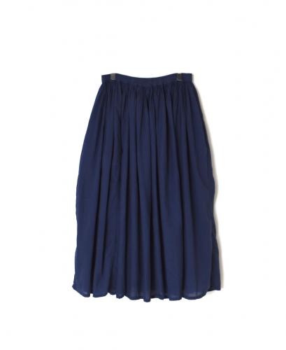NMDS25236D(スカート) COTTON&LINEN PATCHWORK(OVERDYE) RAJASTHAN TUCK GATHERED SKIRT