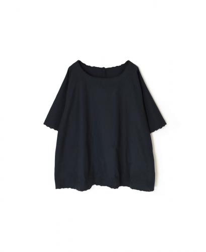 INSL25232(シャツ) 60s POPLIN PLAIN WITH CUT WORK EMBROIDERY BACK OPENING S/SL SMOCK