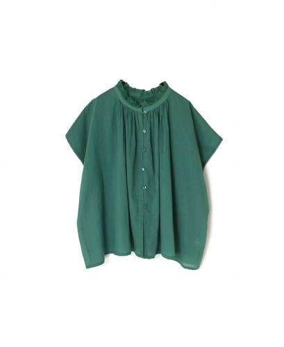 NSL25061(ブラウス) VOILE LACE NECK LACE GATHERED SMOCK
