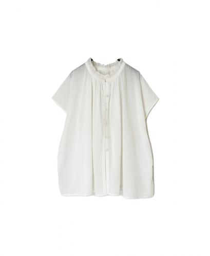 NSL25061(ブラウス) VOILE LACE NECK LACE GATHERED SMOCK