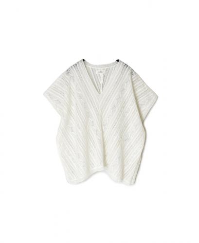 NSL25063(ブラウス) VOILE LACE ALL LACE FRENCH/SL PONCHO