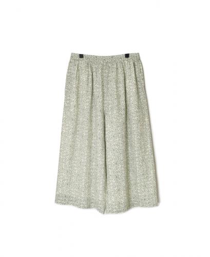 INMDS25095(パンツ) POWER LOOM COTTON DOBIE CHECK ARABESQUE SCREEN PRINT EASY PANTS