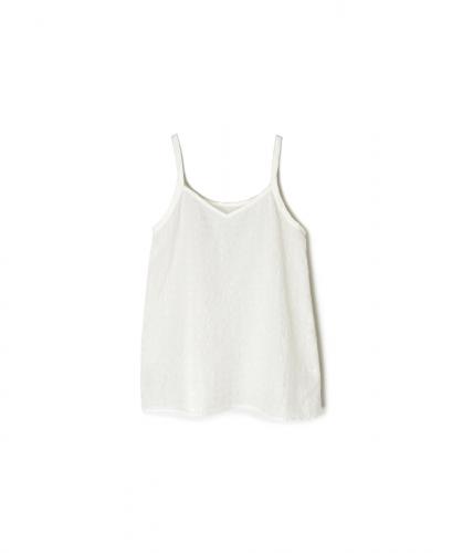 INMDS25083(キャミソール) HANDWOVEN COTTON SILK CHECK 2WAY CAMISOLE