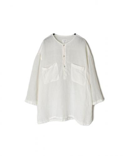 IMDSH2502HLD(シャツ) HANDWOVEN LINEN PLAIN(OVERDYE) MDS 3/4SL PULLOVER SHIRT