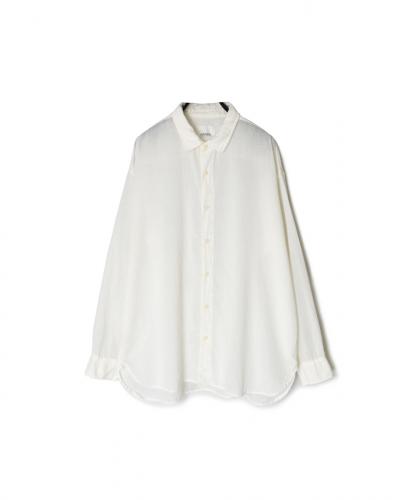 INAM2502G3D(シャツ) 30s GAUZE PLAIN OVERDYE UTILITY REGULAR COLLAR SHIRT