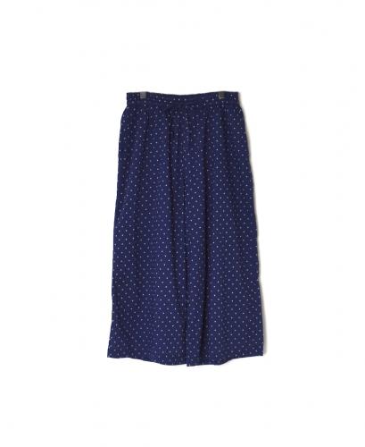 NSL22016 (パンツ) COTTON VOILE DOT PRINT WIDE EASY PANTS