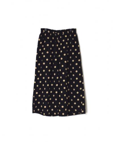 NSL22016 (パンツ) COTTON VOILE DOT PRINT WIDE EASY PANTS