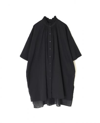 NSL25062(ブラウス) VOILE LACE COLLAR GATHERED TUNIC SHIRT