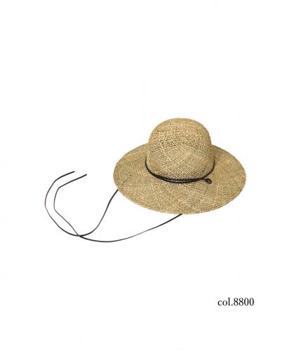 SIGNA1925 NSG2501(帽子) STRAW HAT WITH FAKE LEATHER STRING