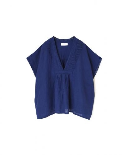 INSL25201(プルオーバー) 60s LINEN PLAIN FRENCH/SL V-NECK PULLOVER WITH PINTUCK