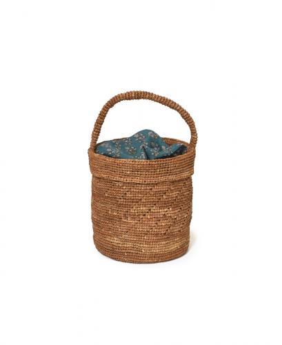 ANMDS2501(バッグ) RAFFIA ONE HANDLE BARREL BAG