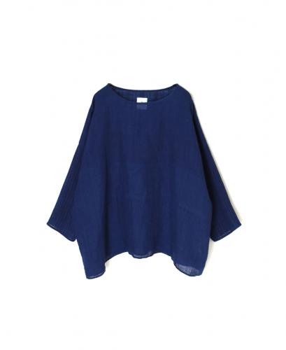 INMDS25123(スモック) YARN DYE NATURAL INDIGO DROP SHOULDER SMOCK