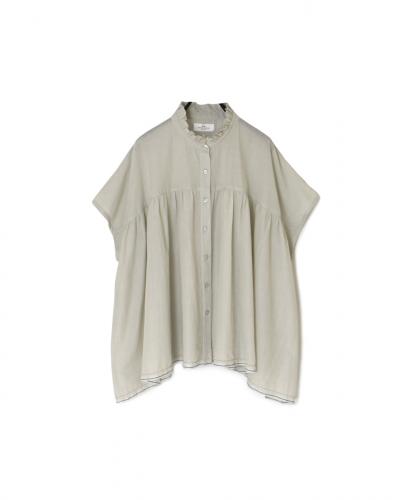NSL25021(シャツ) SUPER FINE VOILE WITH SELVEGE FRILL COLLAR FRENCH/SL SHIRT